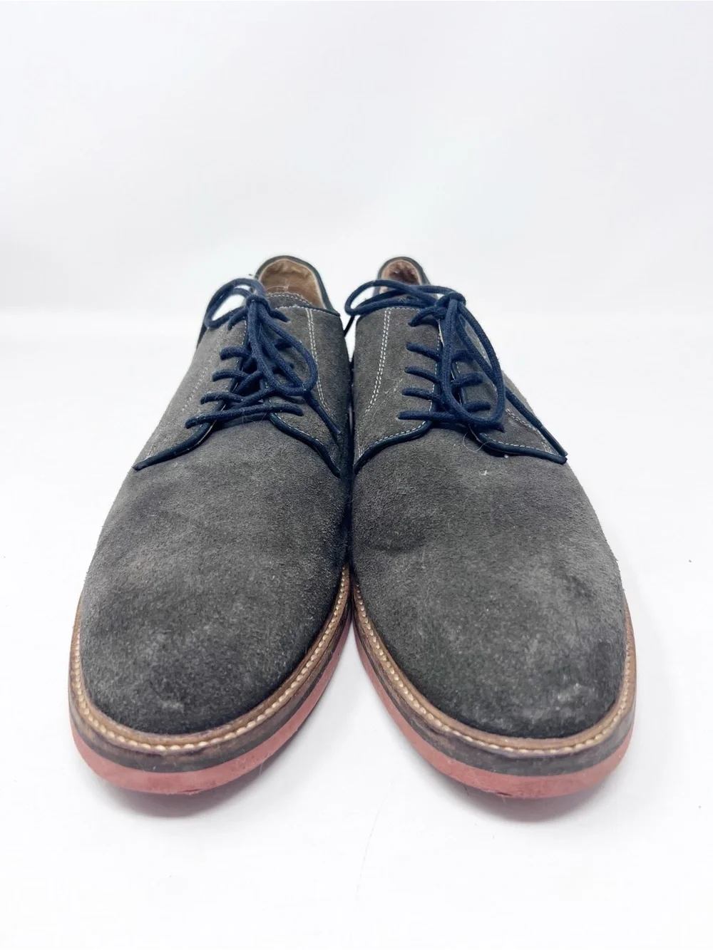 1901 NORDSTROM HOUSE LABEL BROWN GRAY SUEDE LACE UP OXFORD SHOES MENS 10.5